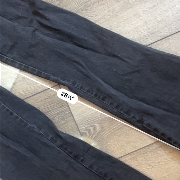 Honey punch high rise zipper fly black flare jeans - Picture 6 of 7